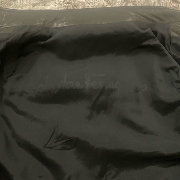 Salvatore Ferragamo Men's Leather Jacket Sz 50/L - Picture 11 of 16